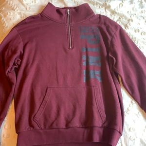 Maroon 1/4 zip pullover